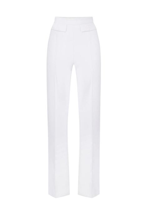 Double-stretch crepe trousers with embroidered logo ELISABETTA FRANCHI | PA17161E2.360
